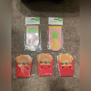 Fun Fruit and Fries Notepad Set